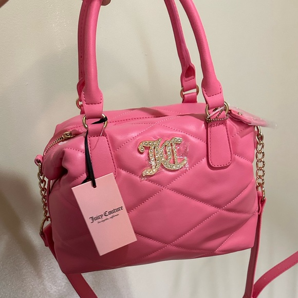 Limited edition RARE pink and gold rhinestone juicy handbag - Picture 2 of 5